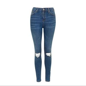TopShop Blue Skinny Jeans